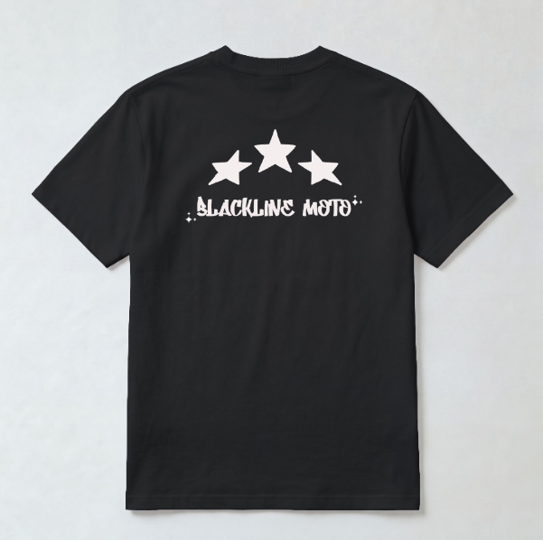 Black Line Moto Short Sleeve T-Shirt