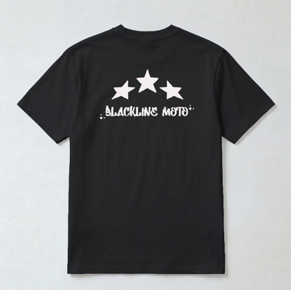 Black Line Moto Short Sleeve T-Shirt